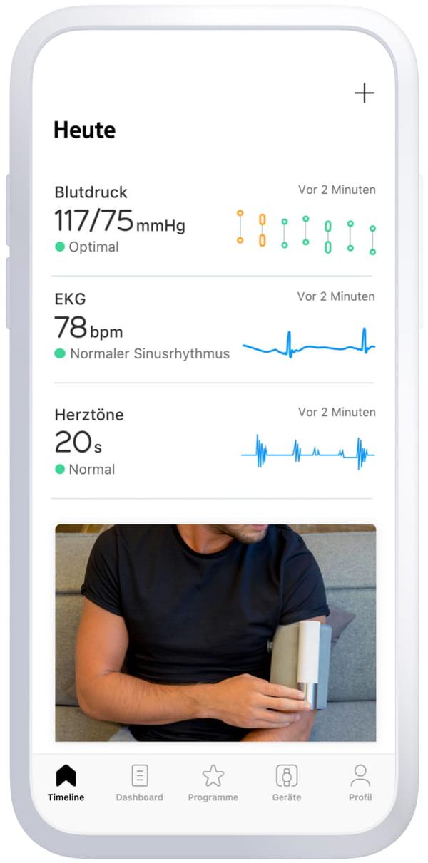 Intelligentes Blutdruckmessgerät mit EKGFunktion und digitalem
