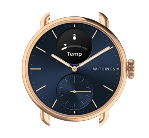 Steel hr 36mm blue & rose gold sales