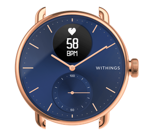 ScanWatch 38 mm Blue & Rose Gold