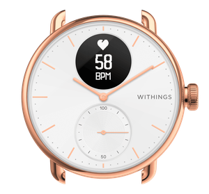 ScanWatch 38 mm White & Rose Gold