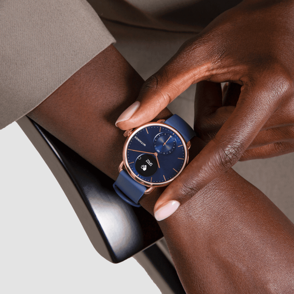 ScanWatch 38 mm Blue & Rose Gold