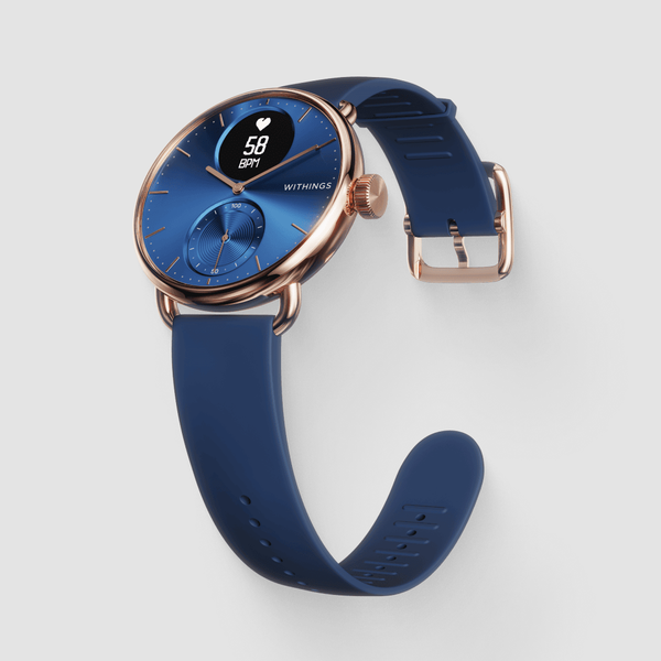 ScanWatch 38 mm Blue & Rose Gold