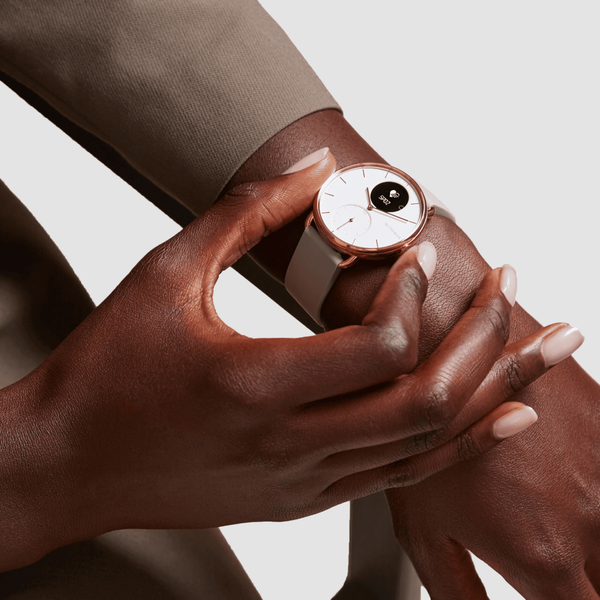ScanWatch 38 mm White & Rose Gold