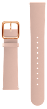 Leather Wristband 18mm Peach & Rose Gold