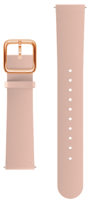 Bracelet Cuir Beige rosé & Or rose 18mm