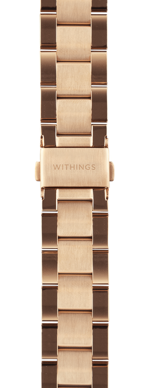 Oyster Metal Link Wristband 18mm Rose Gold